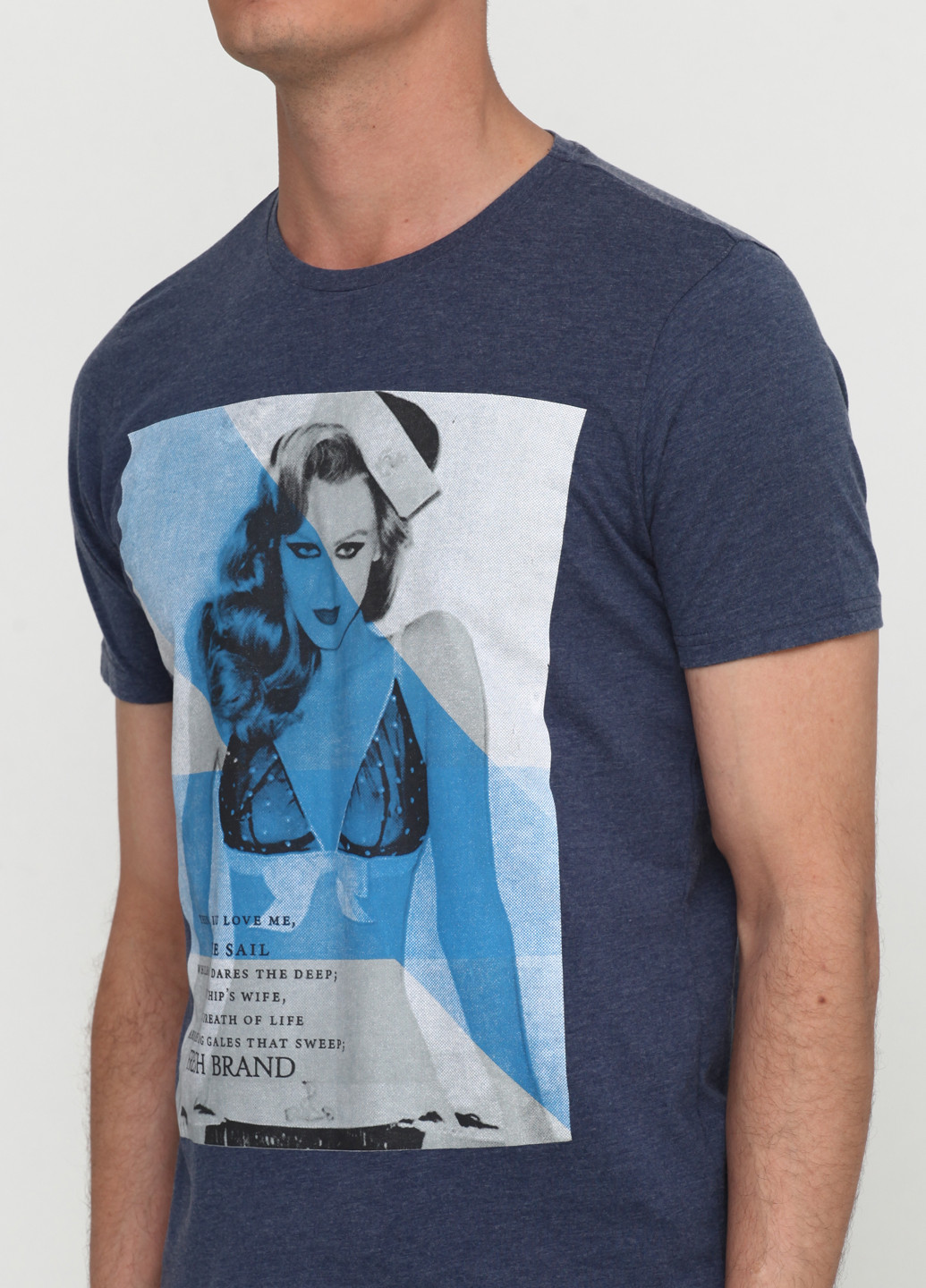 Темно-синяя футболка Fresh Brand