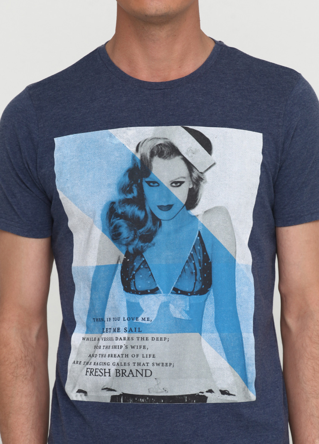 Темно-синяя футболка Fresh Brand