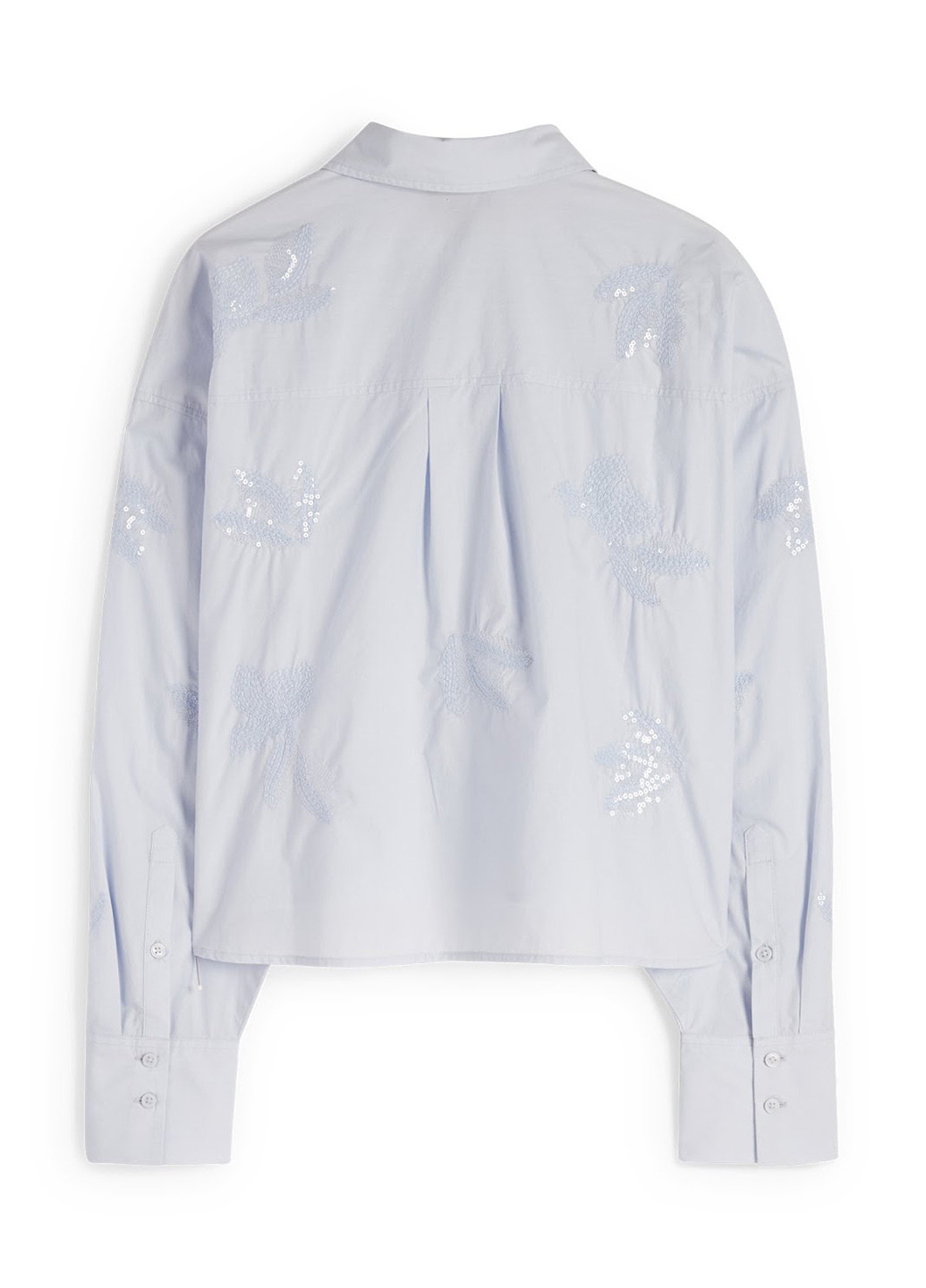 Голубой кэжуал рубашка однотонная C&A