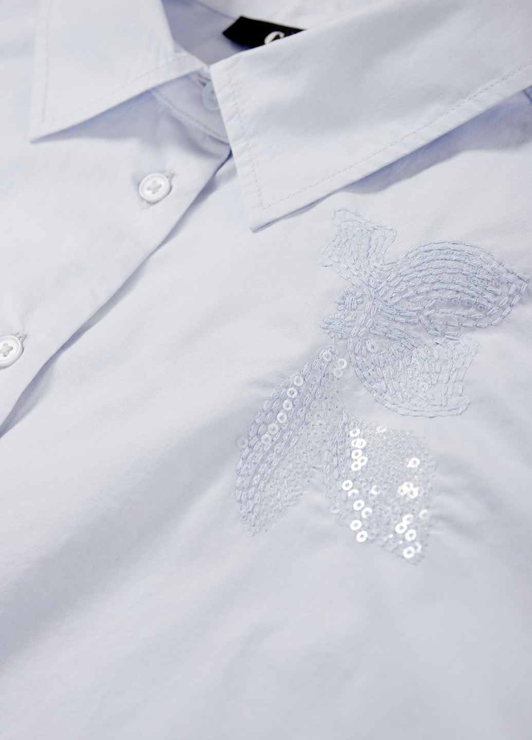 Голубой кэжуал рубашка однотонная C&A