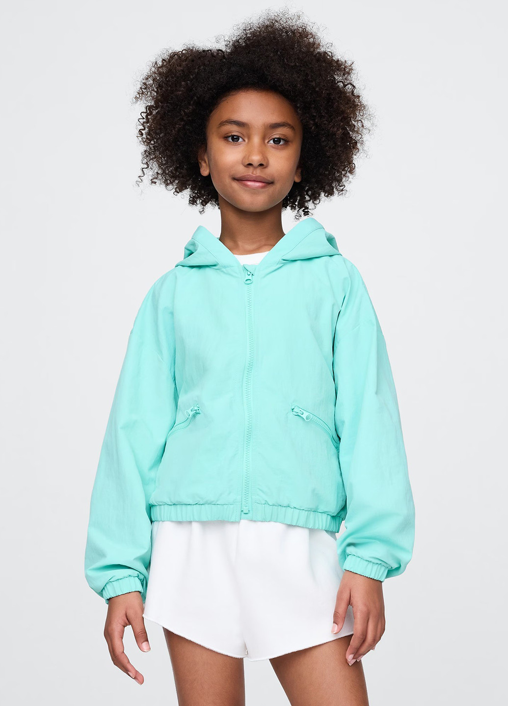 Бирюзовая демисезонная ветровка Gap