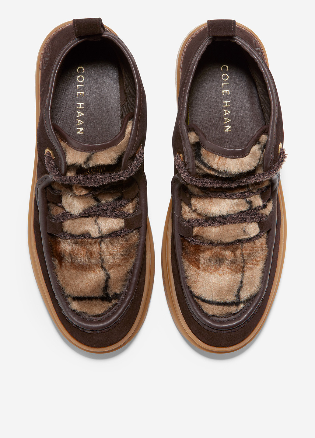 Осенние ботинки Cole Haan с мехом из натуральной замши