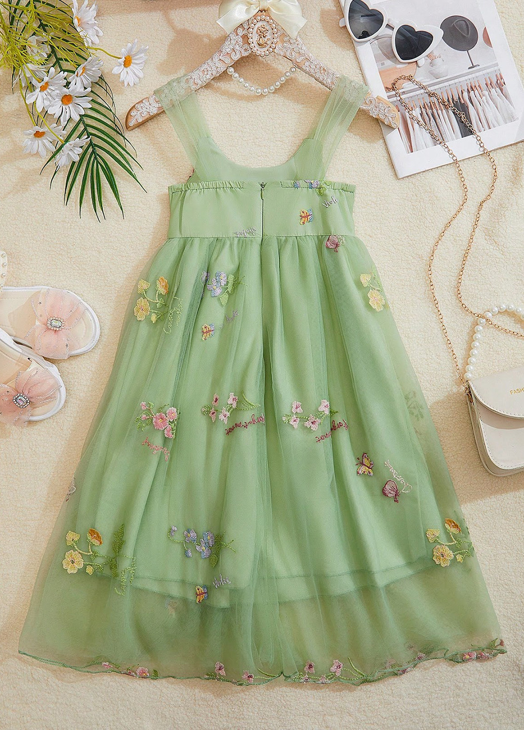 Сіро-зелена сукня SHEIN (324986265)