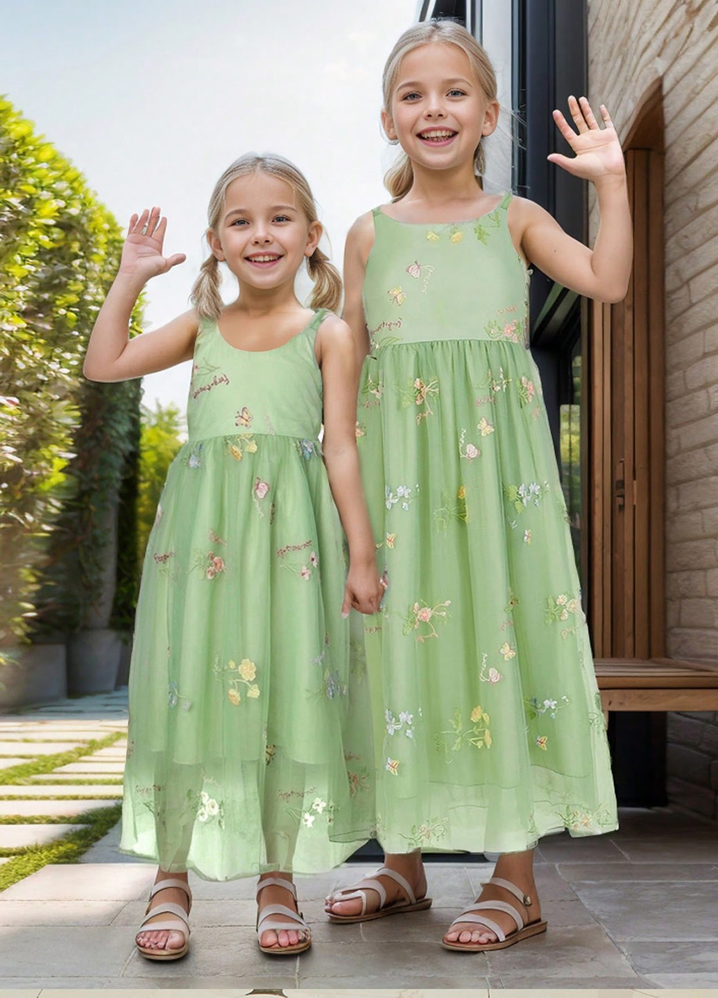 Сіро-зелена сукня SHEIN (324986265)