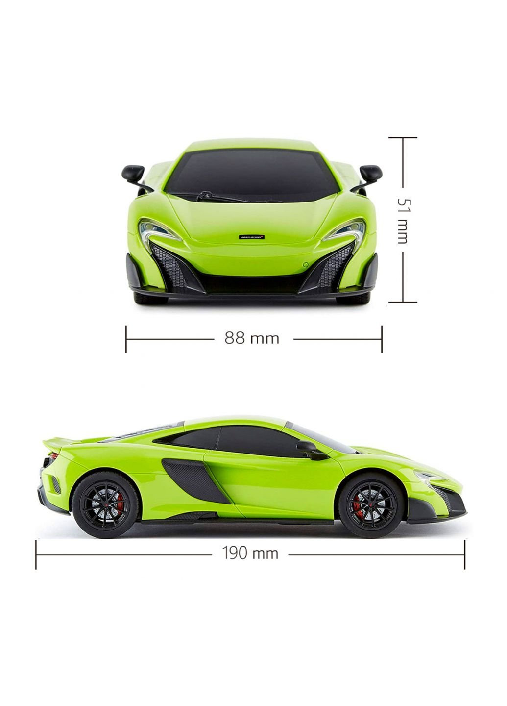 Радиоуправляемая игрушка Mclaren 675LT (1:24, 2.4Ghz, зеленый) (124GMGR) KS Drive (254080394)