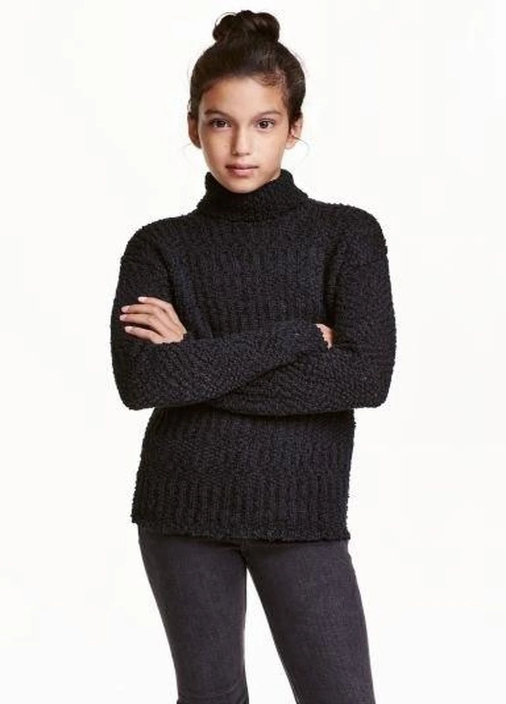 Чорний демісезонний джемпер H&M