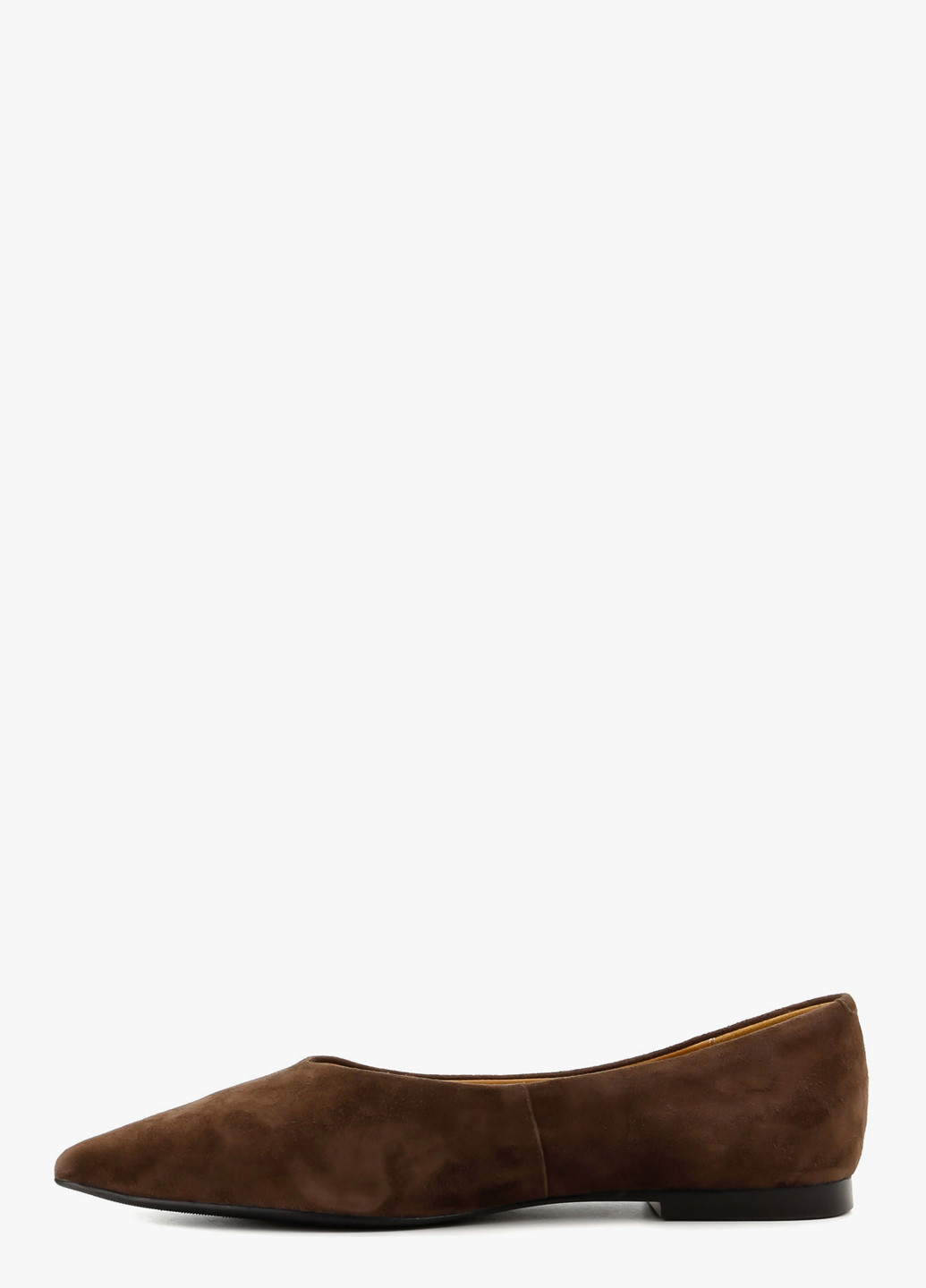 Женские балетки Le'BERDES | коричневые однотонные натуральная замша (322646244)