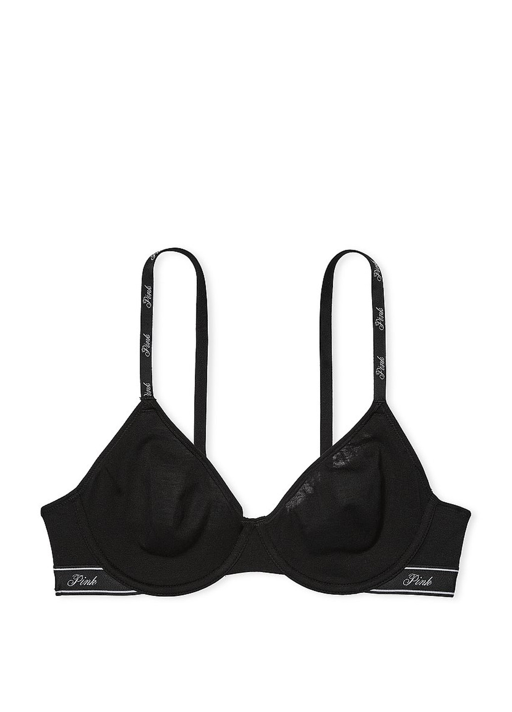 Чорний демісезонний комплект (бюстгальтер, трусики) Victoria's Secret