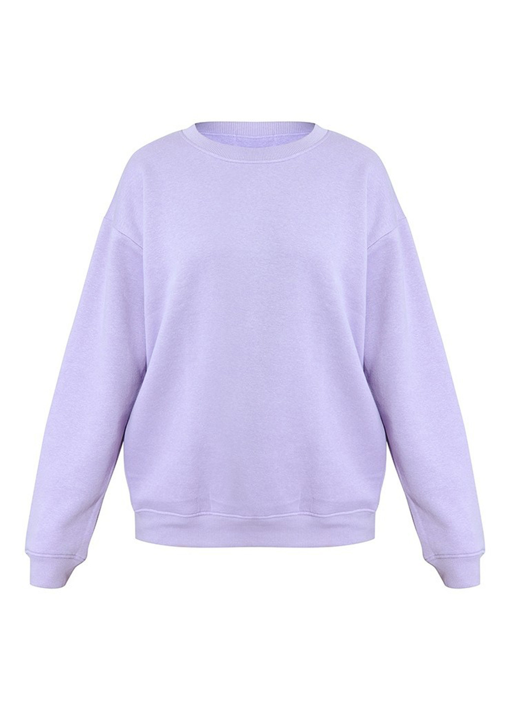 Світло-фіолетовий світшот PrettyLittleThing однотонний без декору (308792200)