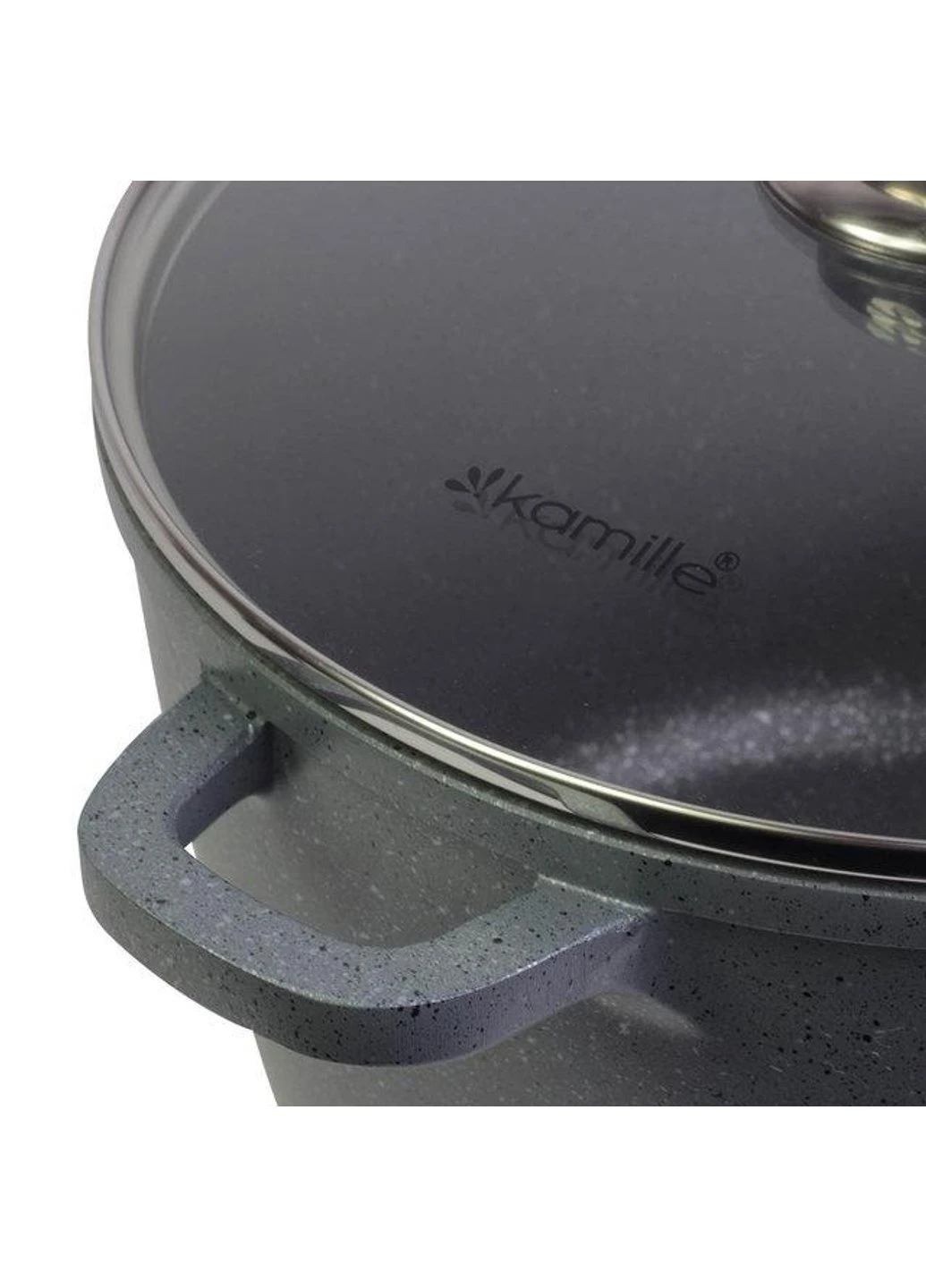 Кастрюля с крышкой KM-4427 6.2 л 24 см Kamille (254641937)