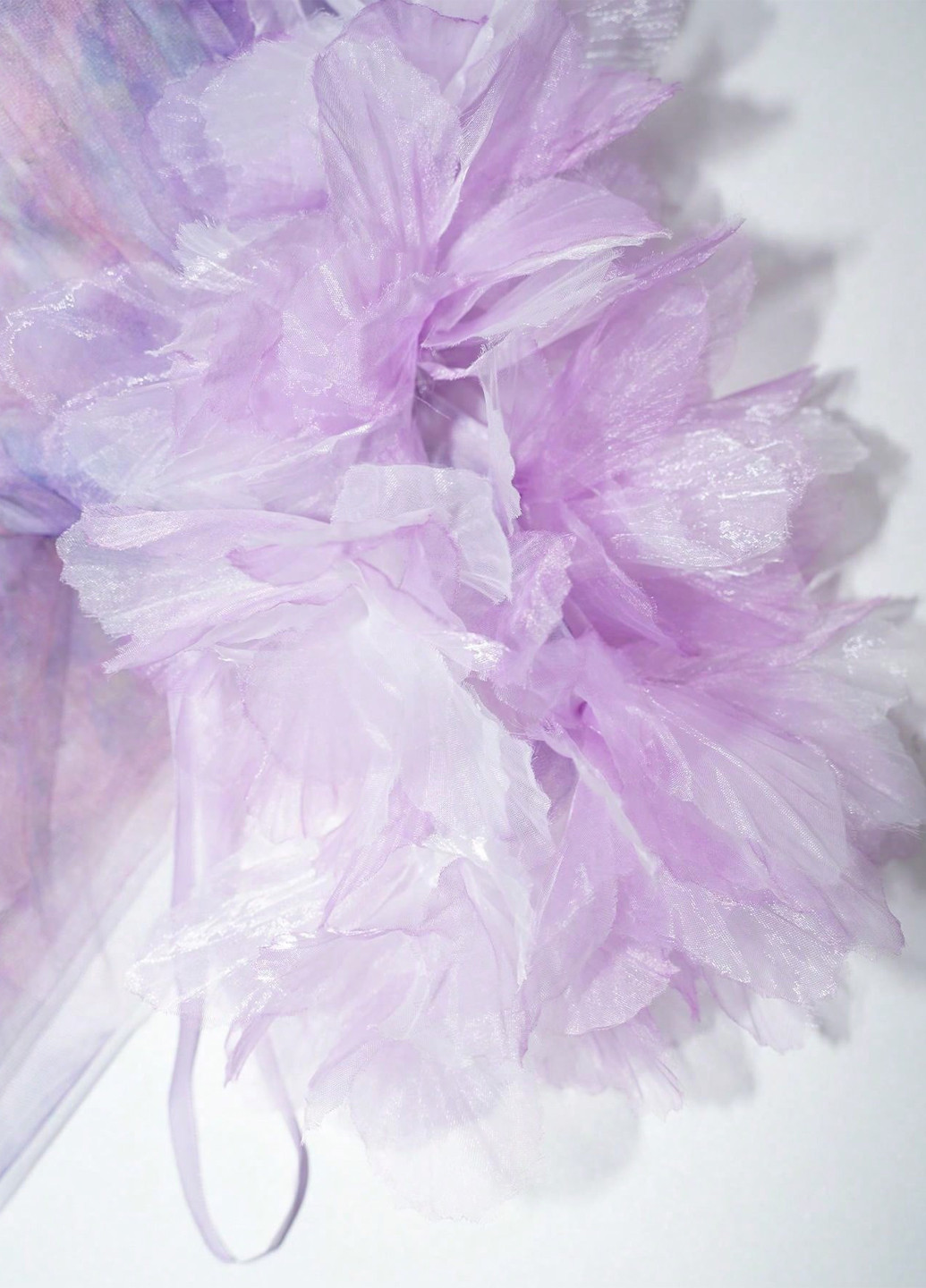 Светло-фиолетовое праздничный, вечернее платье клеш, с открытой спиной, с открытыми плечами SHEIN с абстрактным узором