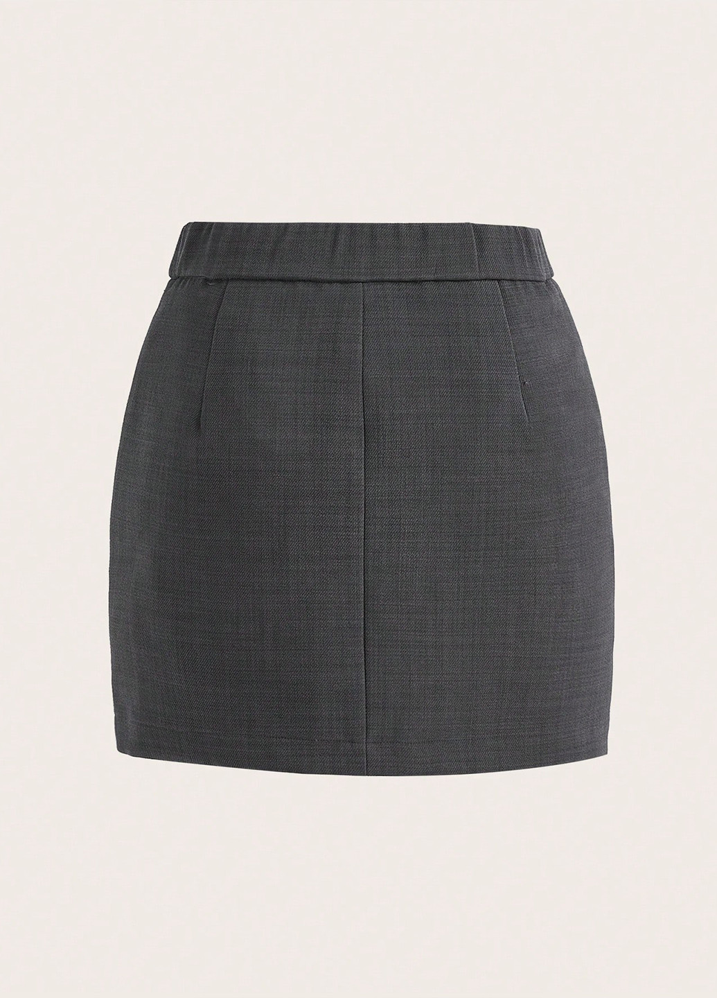 Темно-серая кэжуал меланж юбка SHEIN карандаш