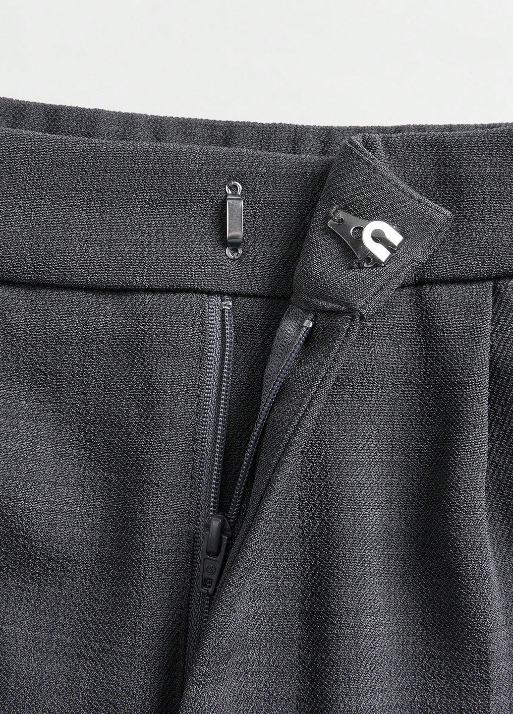 Темно-серая кэжуал меланж юбка SHEIN карандаш