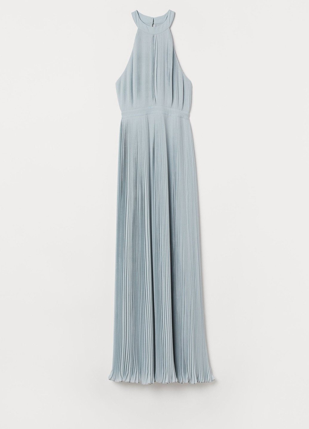 Бирюзовое кэжуал платье H&M однотонное