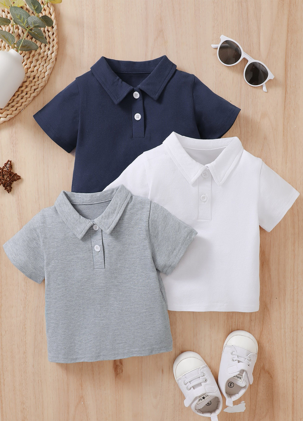 Поло (3 шт.) SHEIN (346756276)