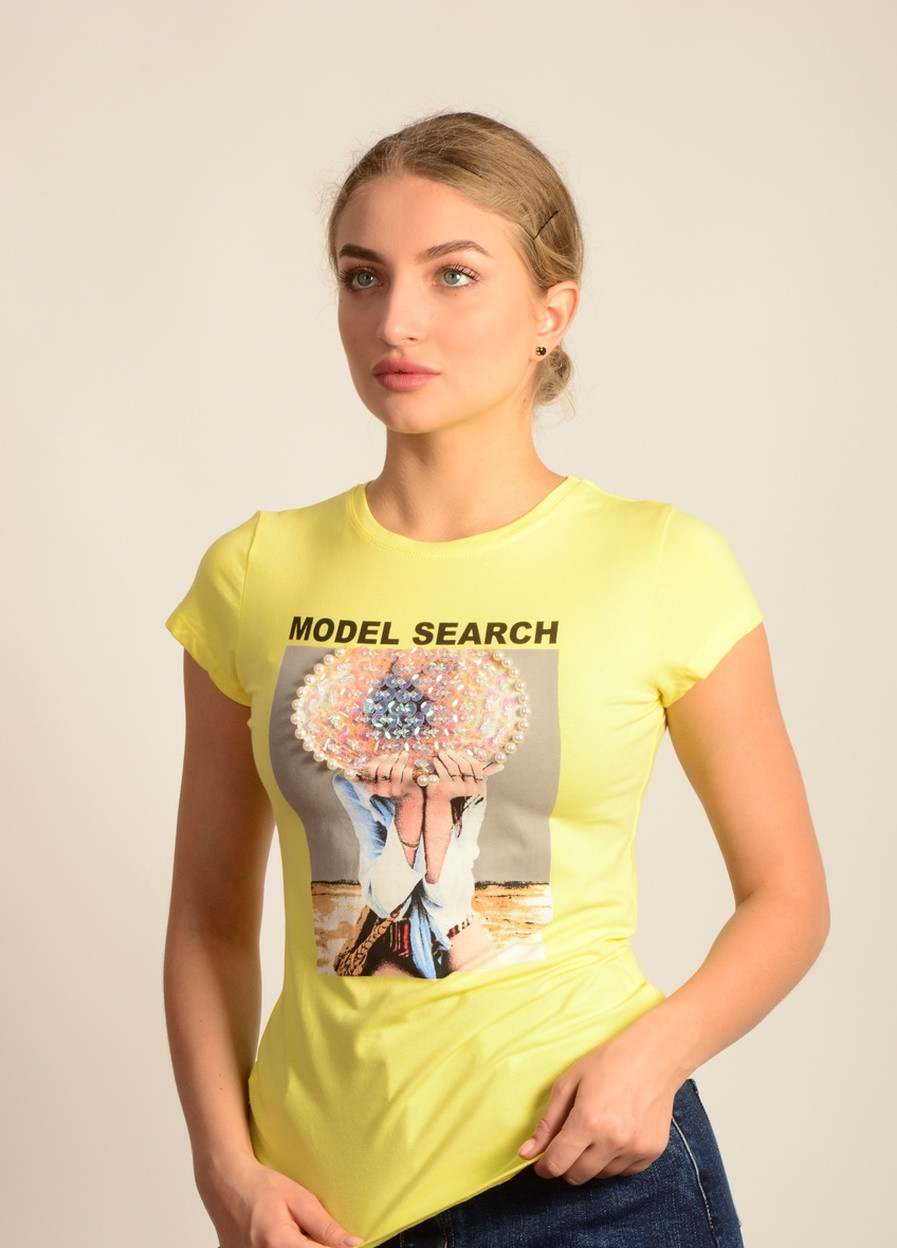 Футболка женская желтая Monte Cervino - (233419486)