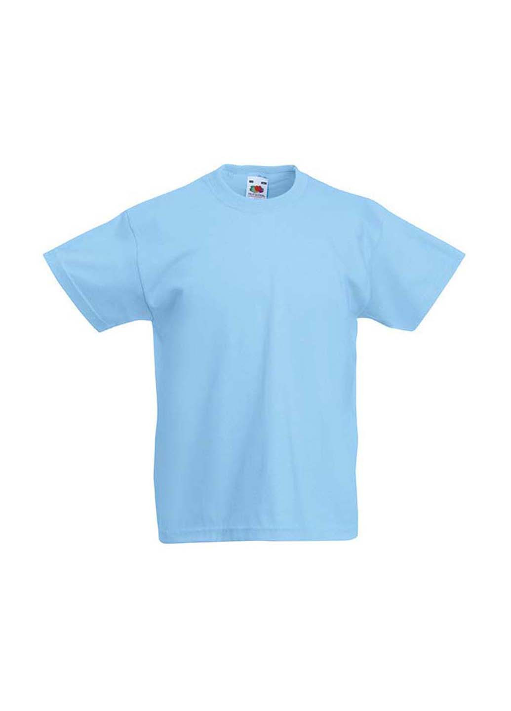 Блакитна демісезонна футболка Fruit of the Loom 0610330YT164