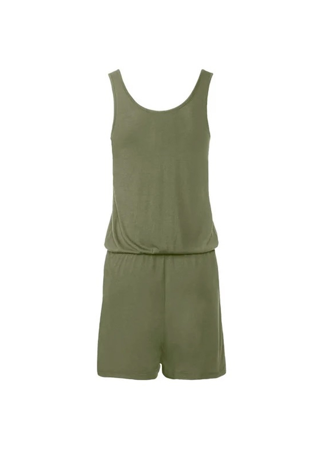 Комбінезон Esmara комбінезон-шорти однотонний темно-зелений кежуал поліестер