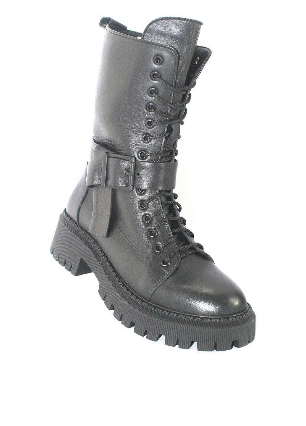 Черные осенние полусапоги Mila