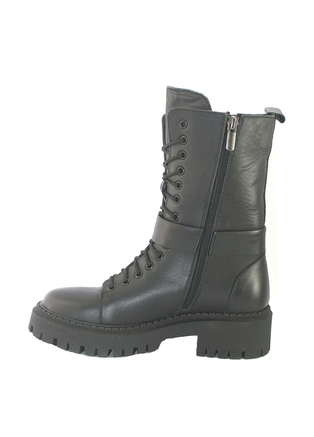 Черные осенние полусапоги Mila