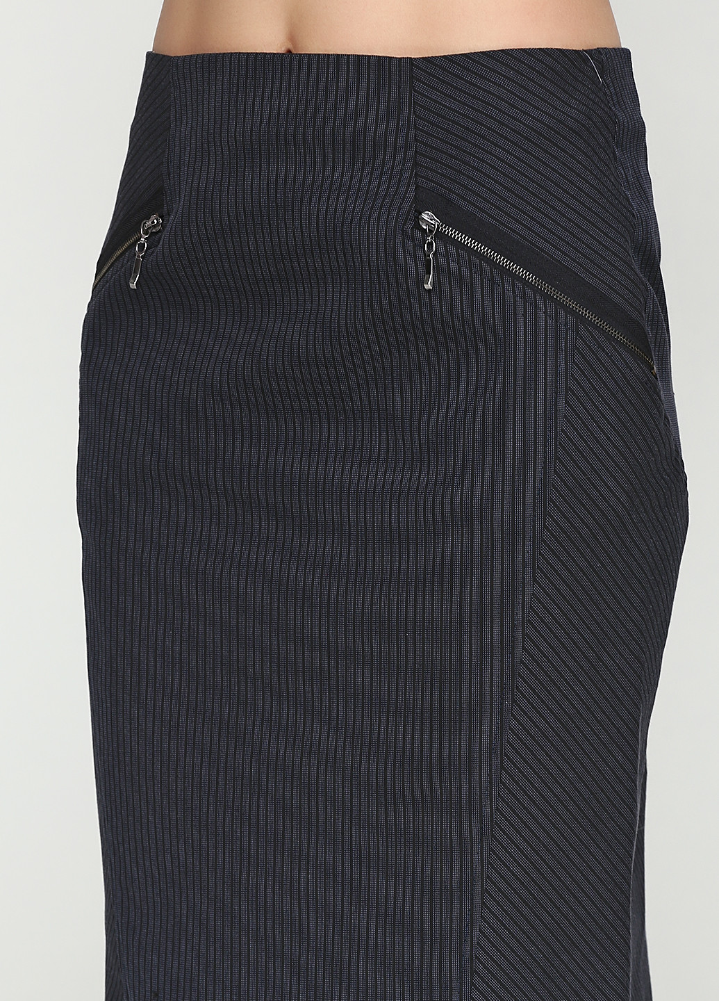 Темно-синяя кэжуал в полоску юбка Stefanie L миди