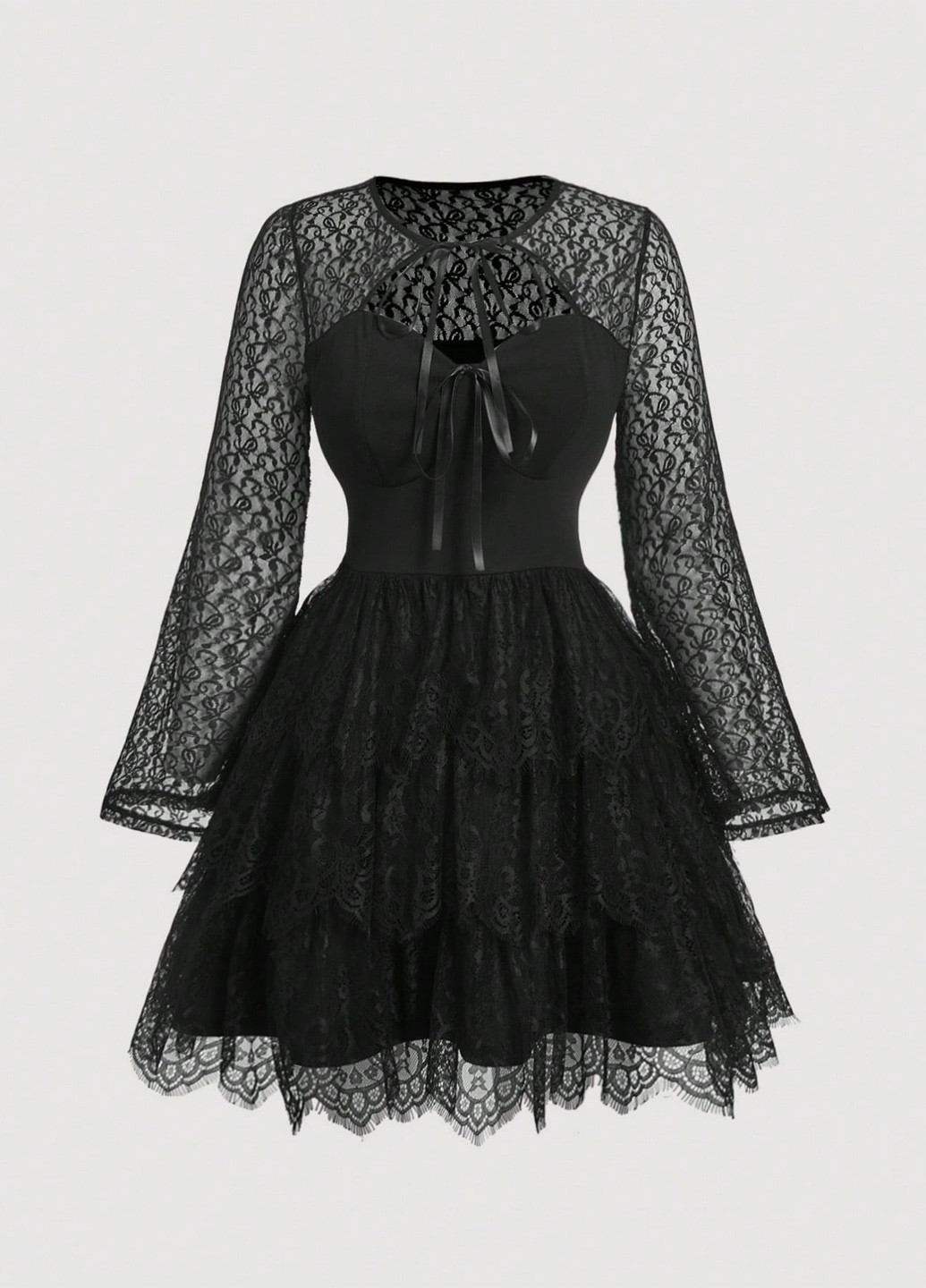 Чорна кежуал сукня а-силует SHEIN однотонна