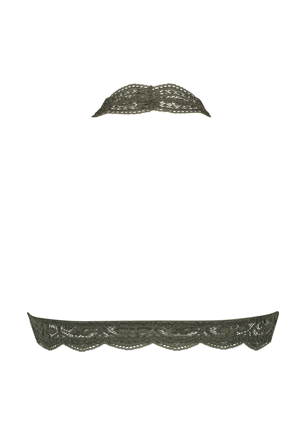 Хакі тріенджел бюстгальтер Hunkemoller без кісточок поліамід