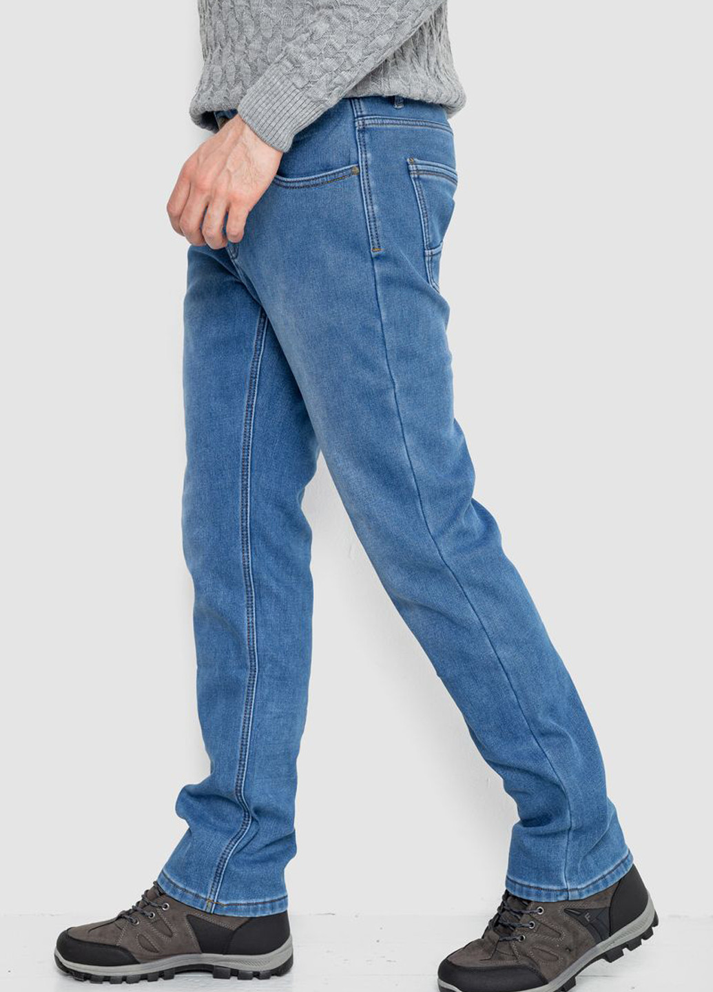 Светло-синие демисезонные регюлар фит джинсы Ager