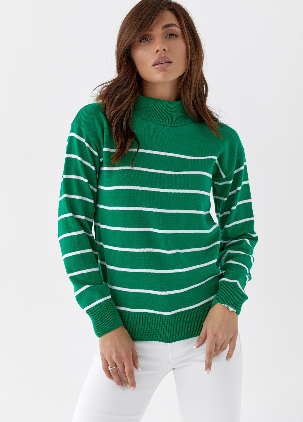 Зеленый демисезонный свитер MSM