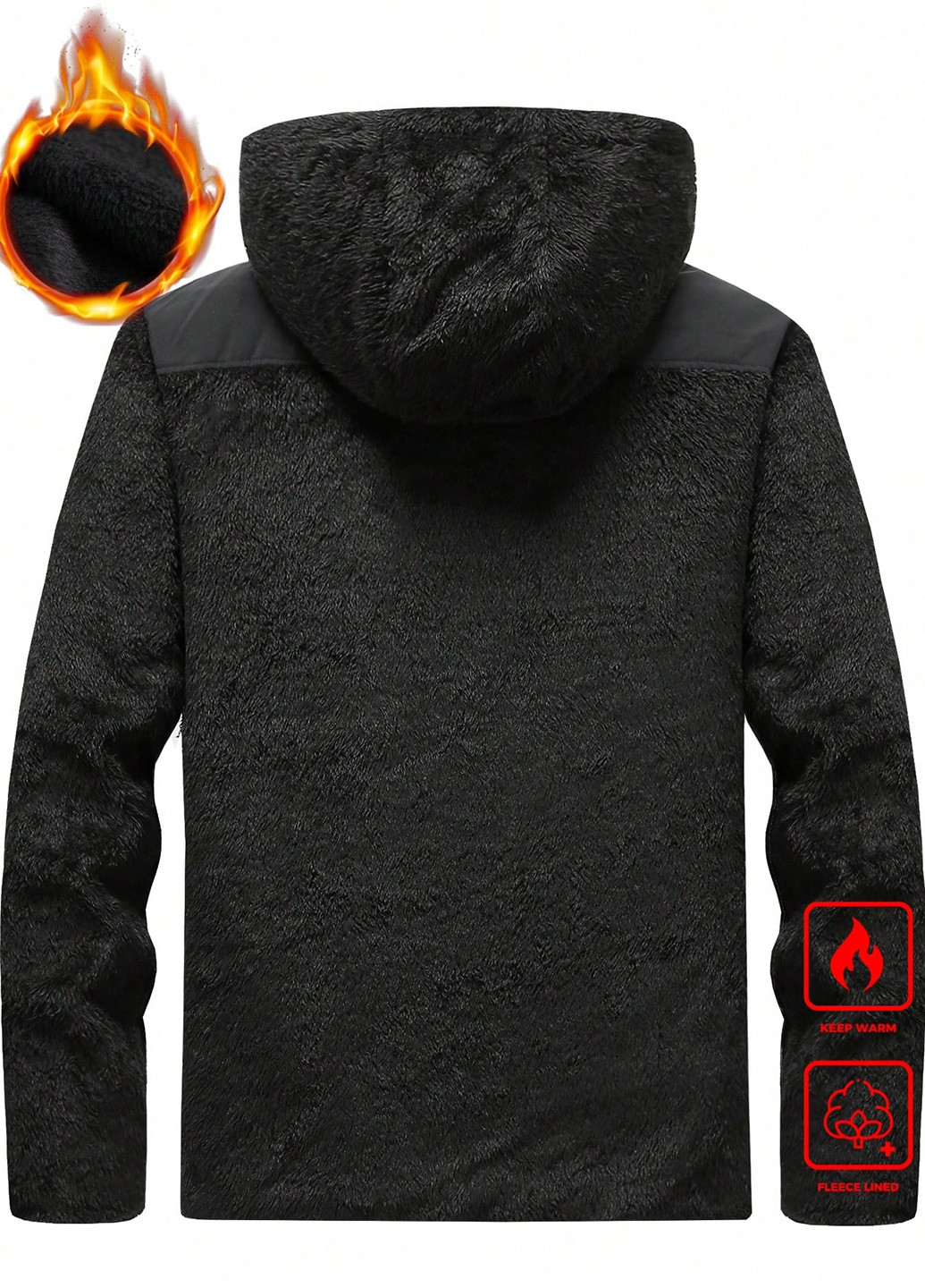 Чорна демісезонна куртка SHEIN