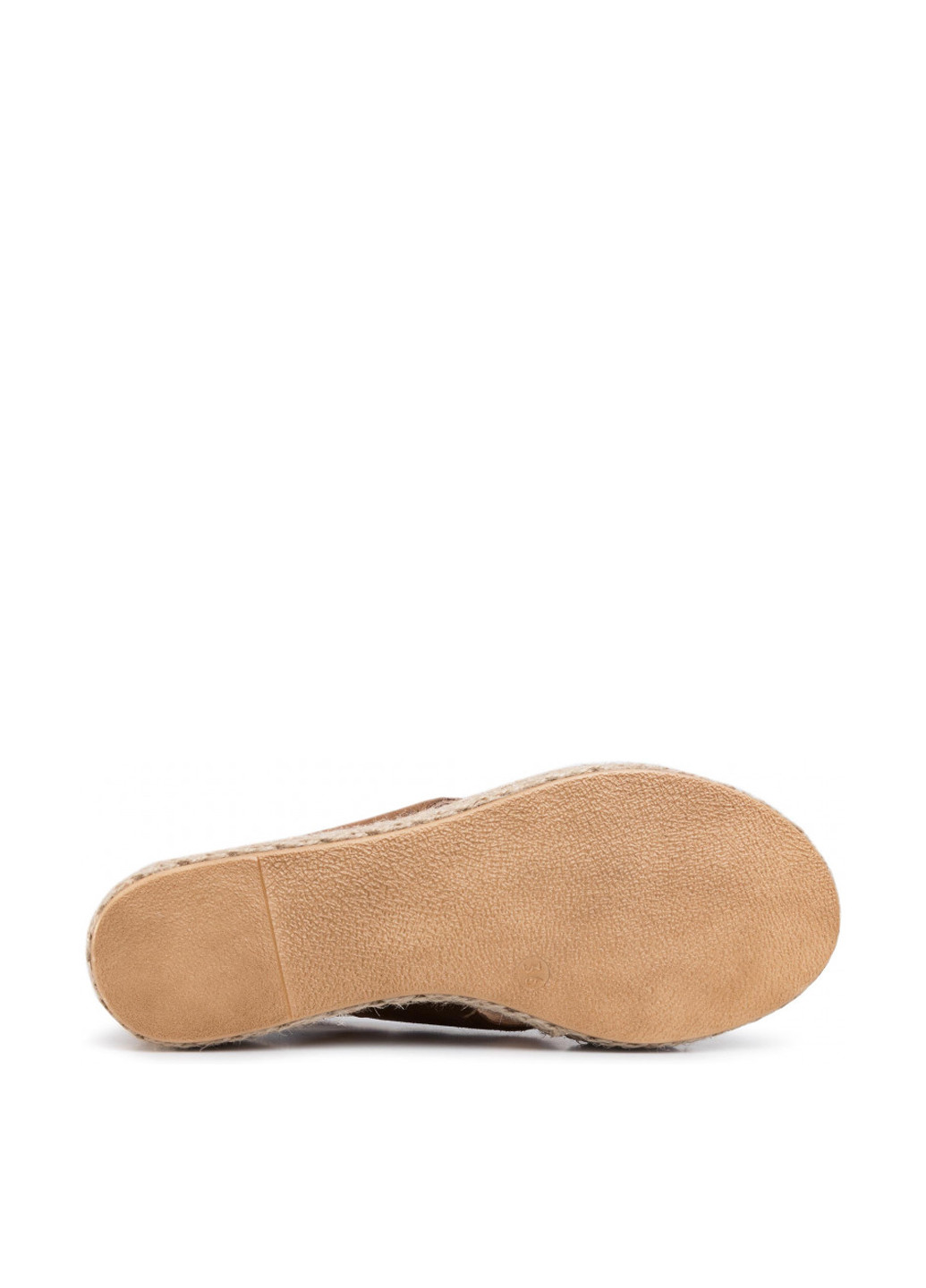 Светло-коричневые сандалі Lasocki с ремешком на плетеной подошве