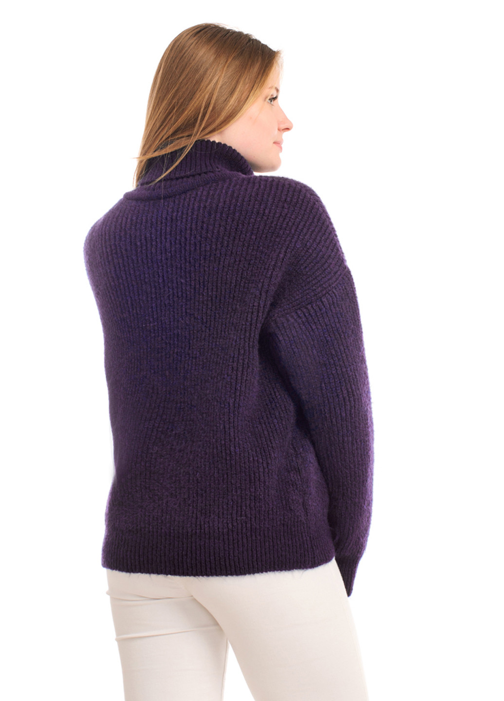 Темно-фиолетовый зимний свитер SVTR