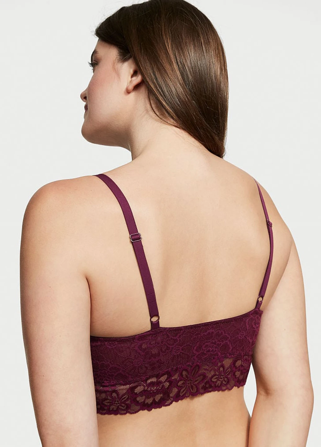 Бордовий демісезонний комплект (бюстгальтер, трусики) Victoria's Secret