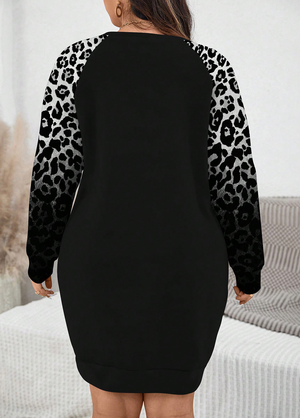 Комбінована кежуал сукня сукня-світшот SHEIN колор блок