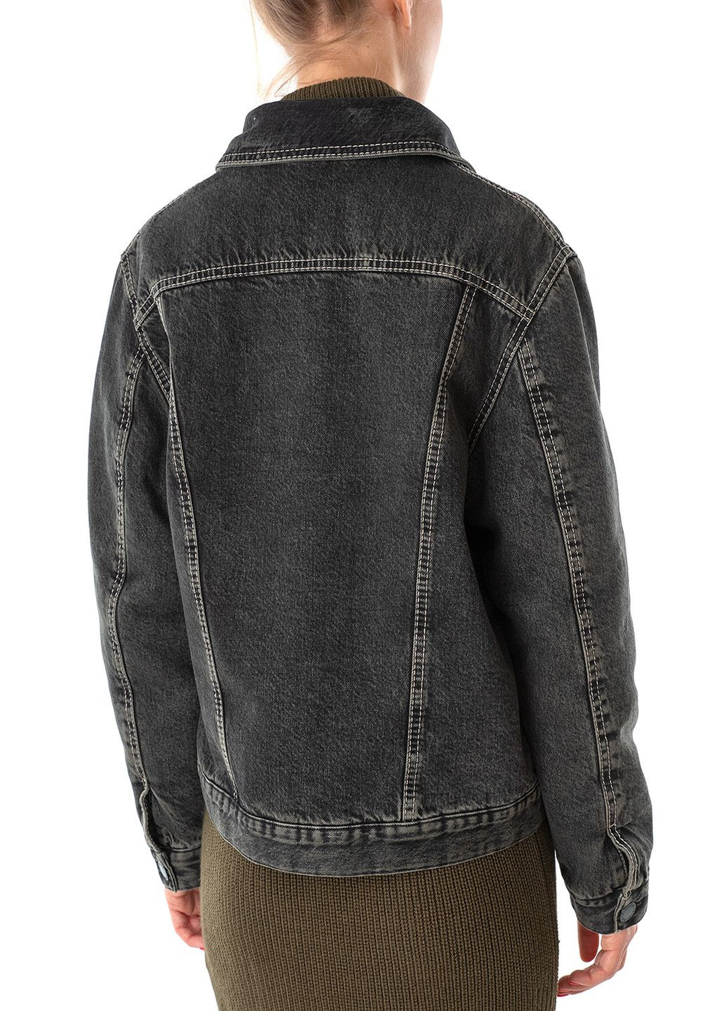 Сіра зимня куртка Trussardi Jeans