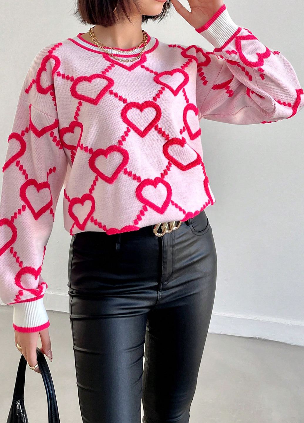 Розовый демисезонный джемпер джемпер SHEIN