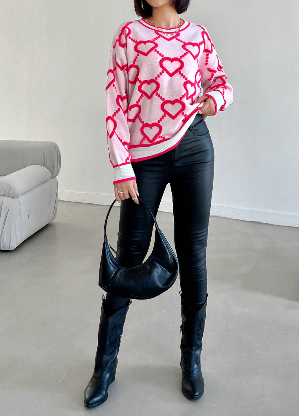 Розовый демисезонный джемпер джемпер SHEIN