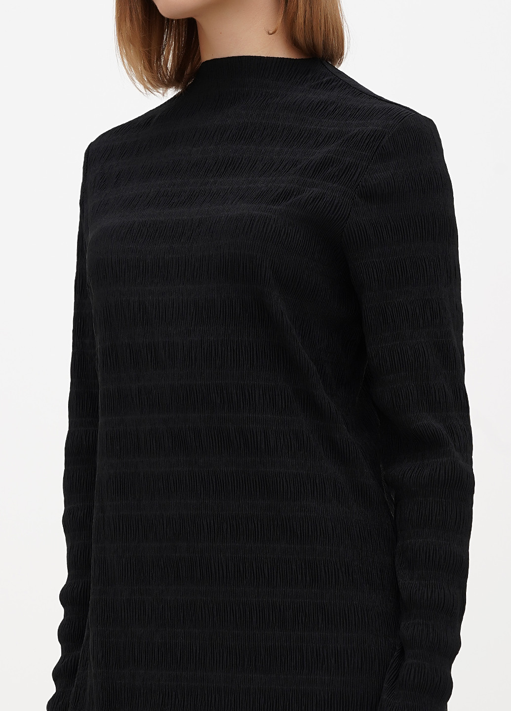 Черное кэжуал платье футляр H&M однотонное