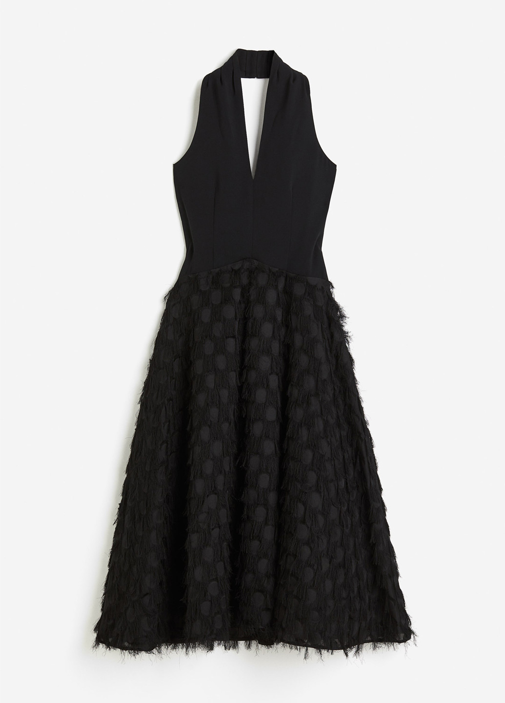 Чорна кежуал сукня кльош H&M однотонна