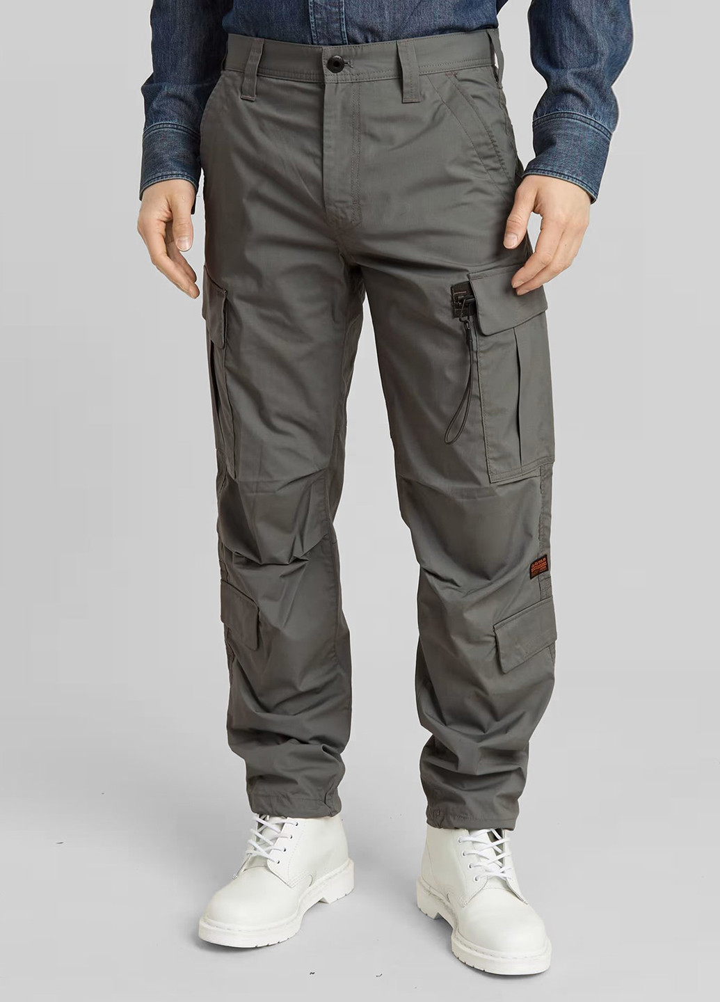 Серые кэжуал, спортивные демисезонные карго брюки G-Star Raw