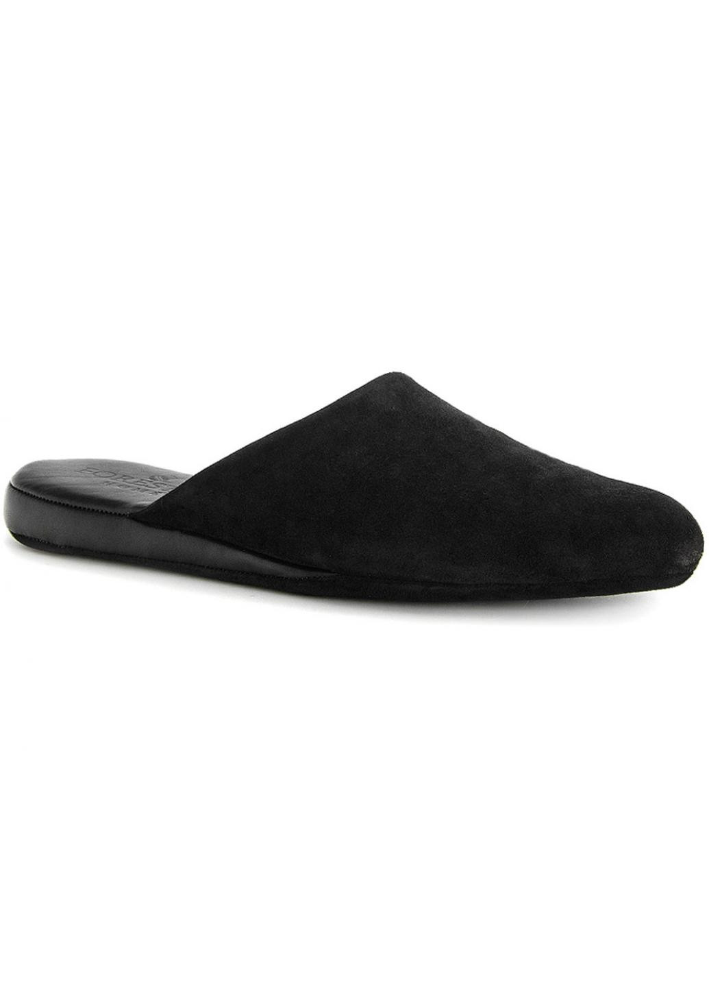 Черные мужские тапочки форестер Forester