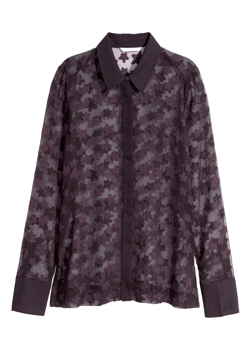 Темно-бордовая демисезонная блуза H&M