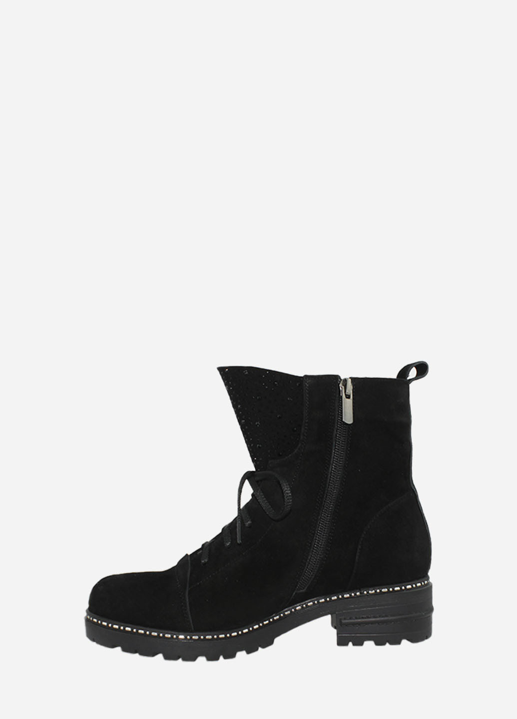 Зимние ботинки re2508-11 черный El passo из натуральной замши