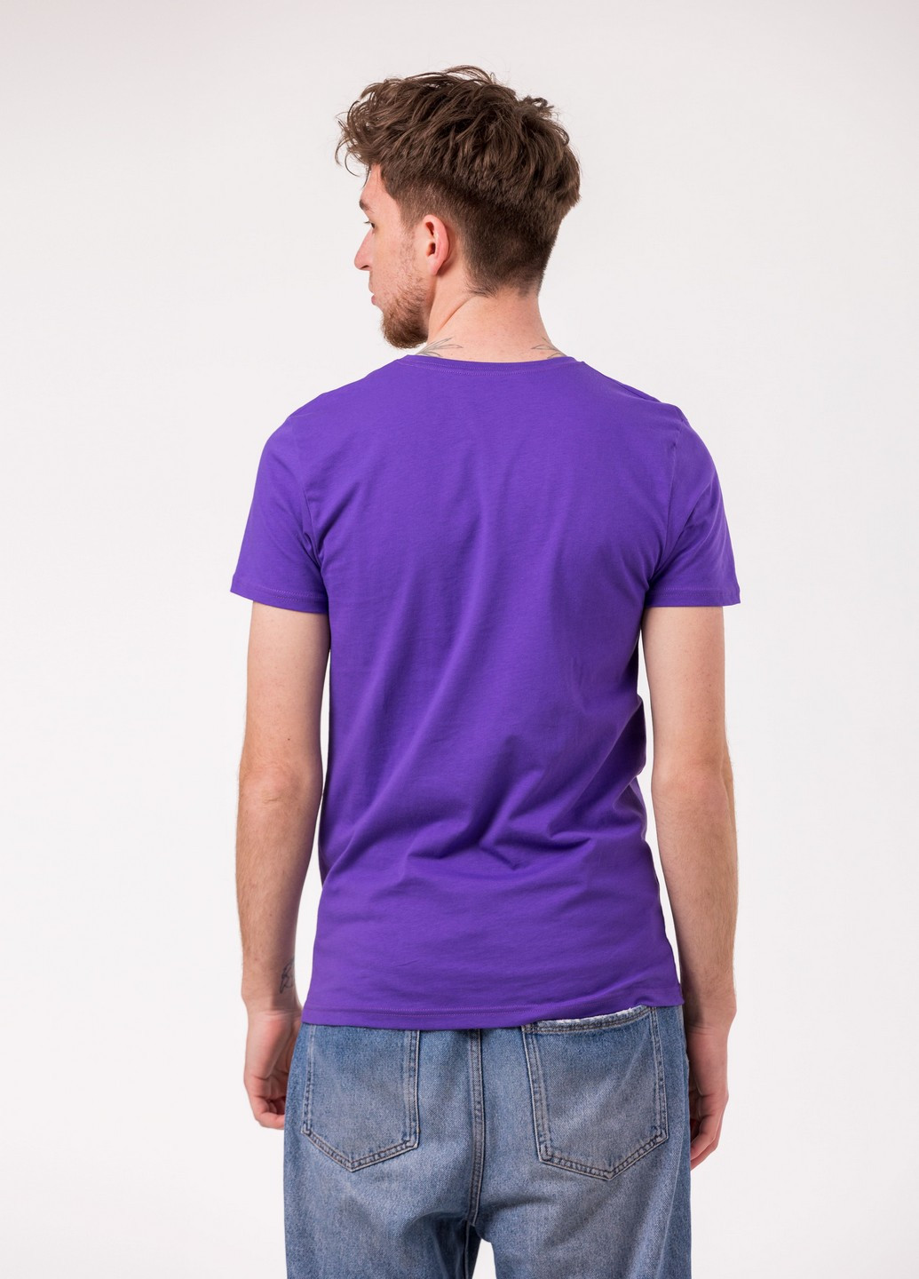 Фиолетовая футболка мужская Наталюкс 12-1338