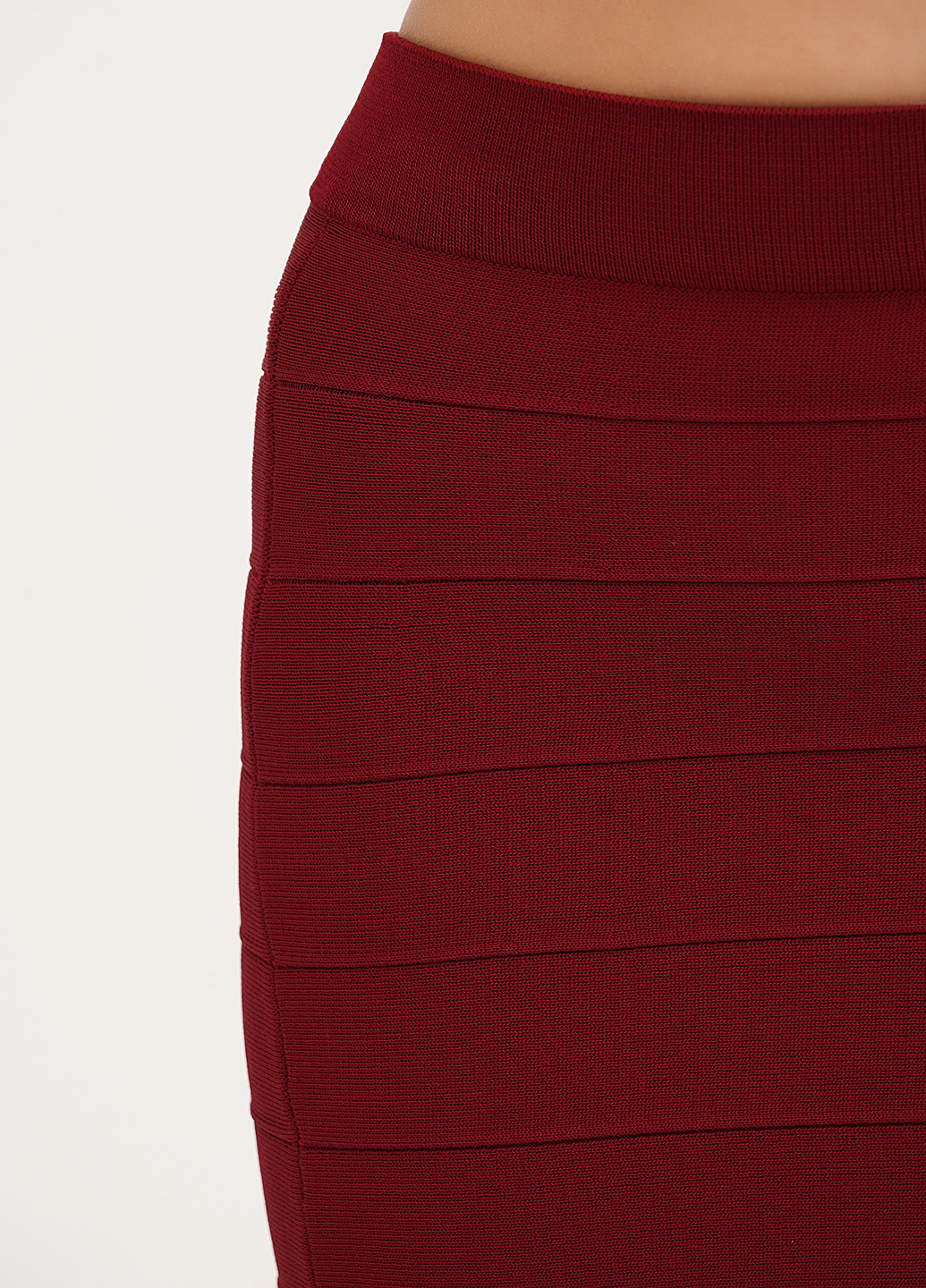 Бордовая кэжуал однотонная юбка Vicolo карандаш