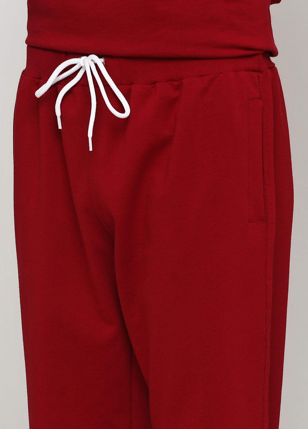 Бордовый демисезонный костюм (худи, брюки) Shik