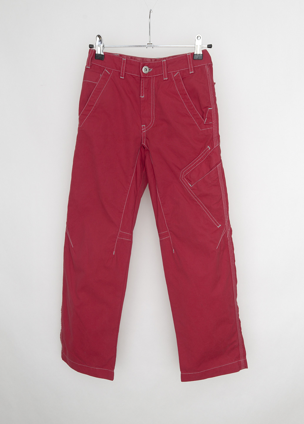 Красные кэжуал демисезонные брюки прямые Murphy & Nye