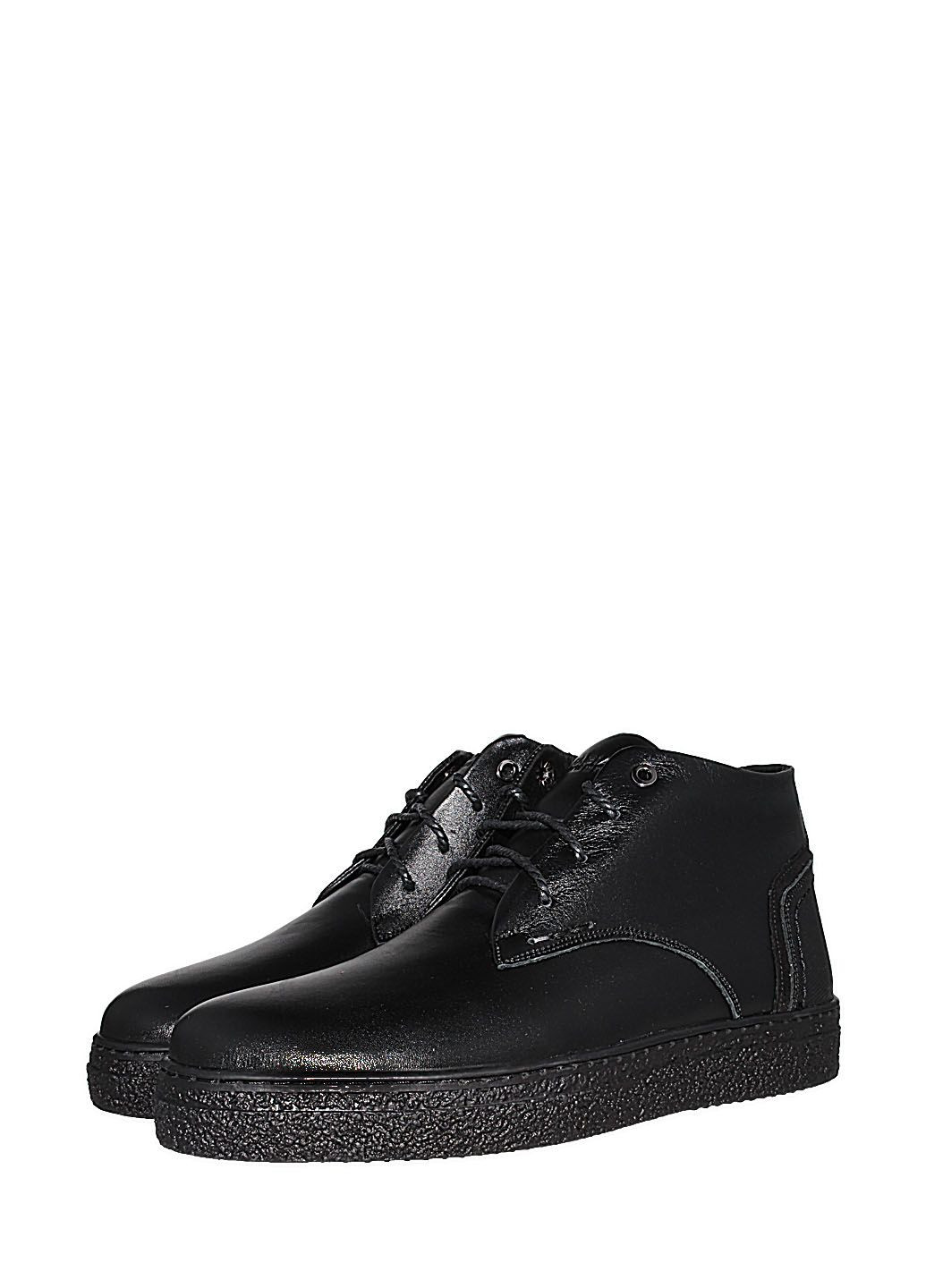 Черные зимние ботинки 163 черный Fabiani
