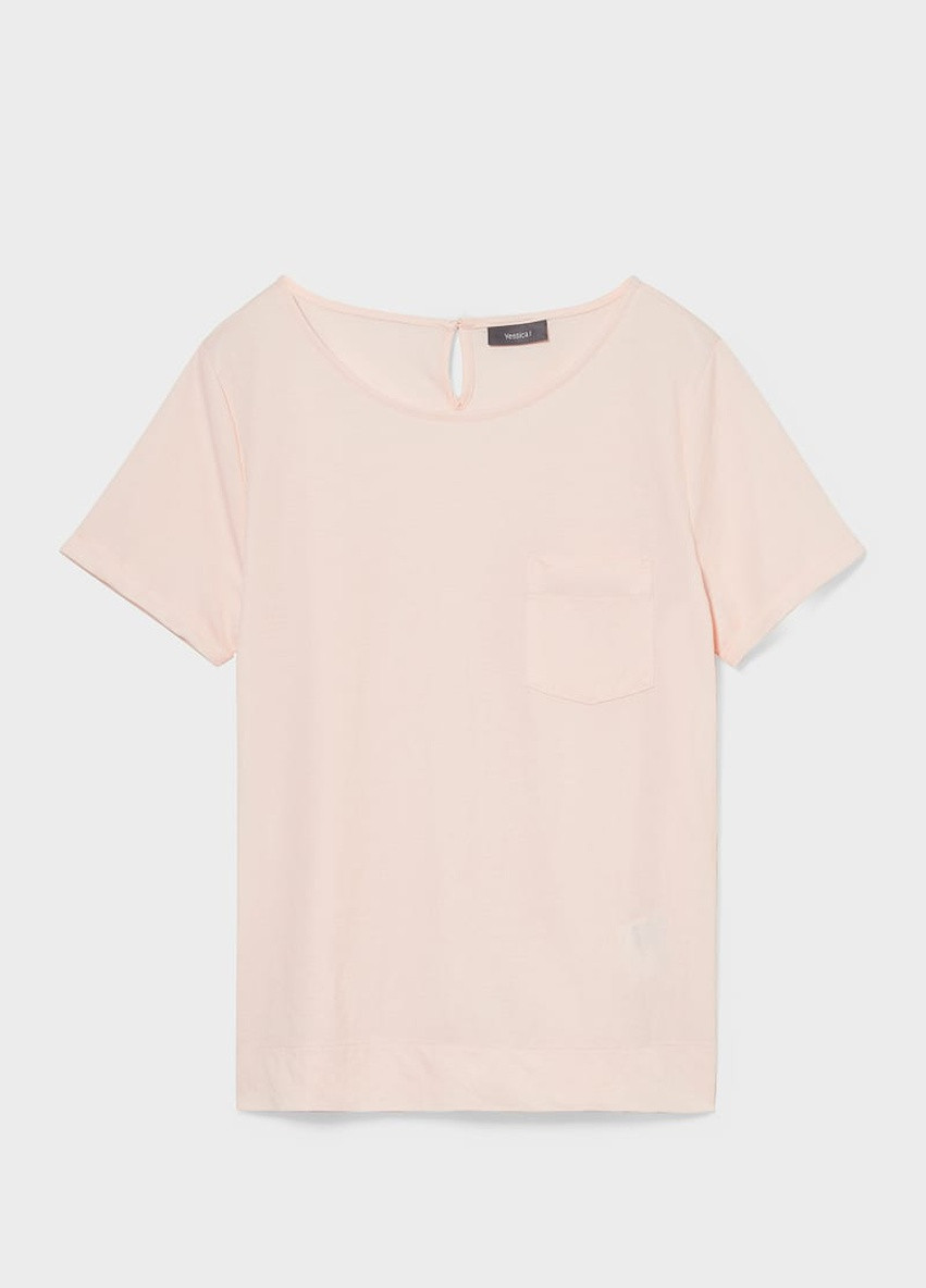 Светло-розовая летняя блуза C&A
