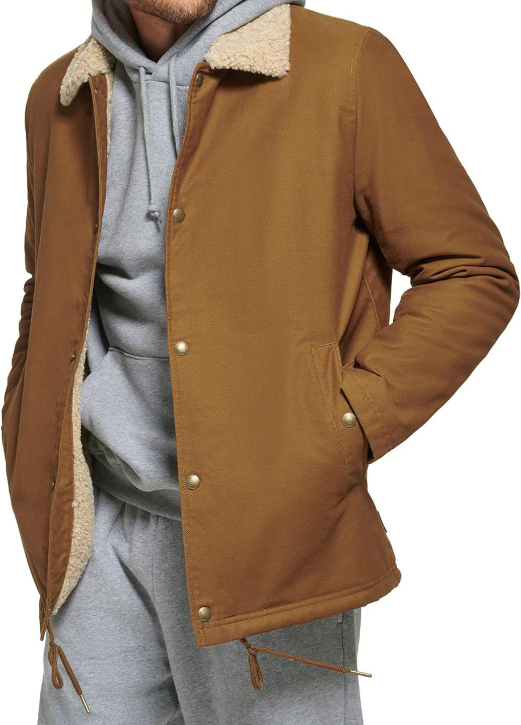 Коричнева демісезонна куртка Calvin Klein